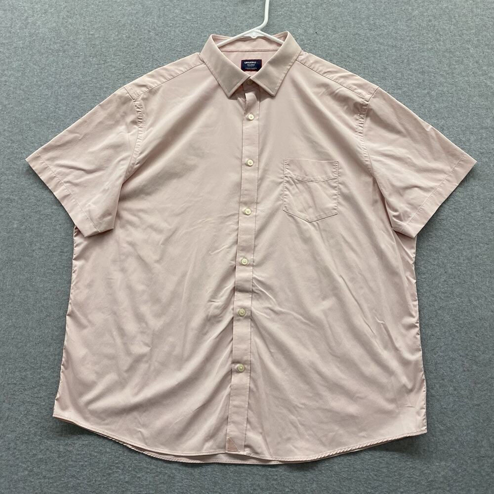 Untuckit Shirt Mens XXL 2XL pink Stretch Commuter Button Up Girande SS